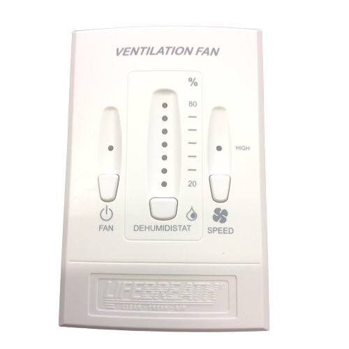 Lifebreath - Dehumidistat control with on/off and hi/lo speed switch, 3 wire
